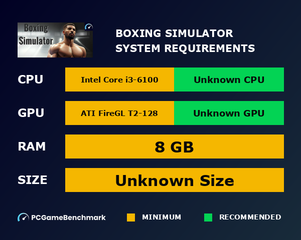 Boxing Simulator system requirements - PCGameBenchmark