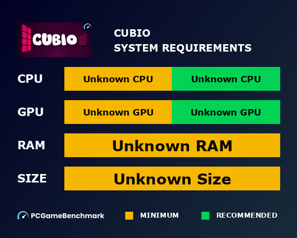 Cubio - PCGameBenchmark
