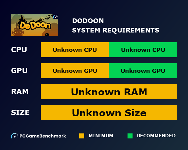 DoDoon - PCGameBenchmark
