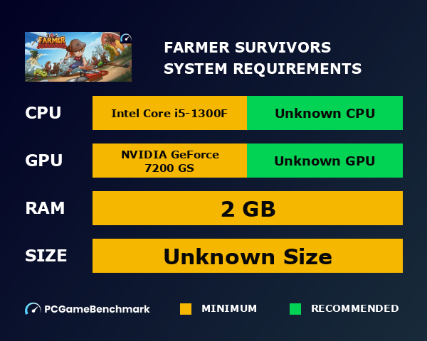 Farmer Survivors system requirements graph
