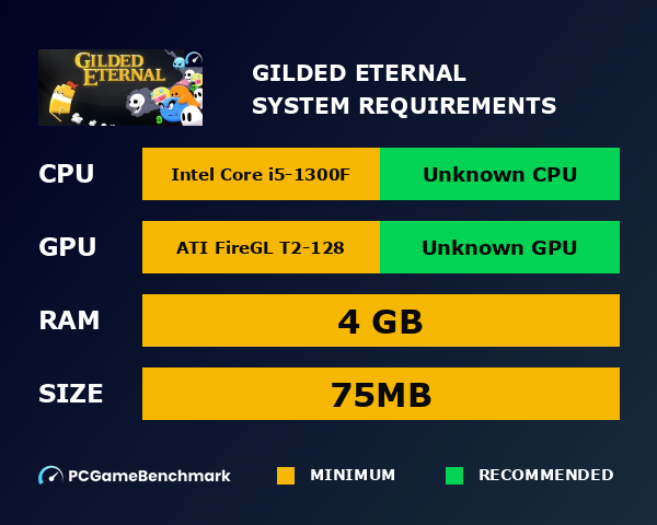 Gilded Eternal system requirements graph