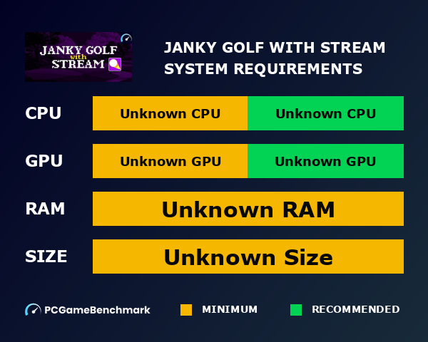 Janky Golf with Stream - PCGameBenchmark