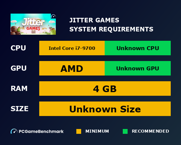 Jitter Games system requirements graph