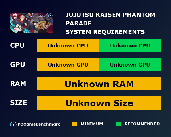 Jujutsu Kaisen Phantom Parade graph