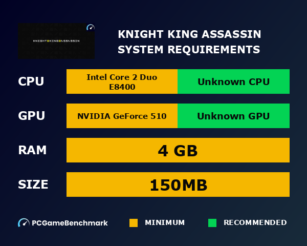 Knight King Assassin system requirements graph