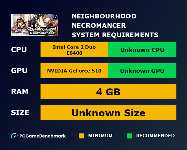 Neighbourhood Necromancer system requirements graph