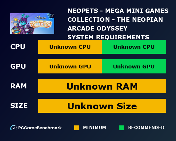 Neopets - Mega Mini Games Collection - The Neopian Arcade Odyssey graph
