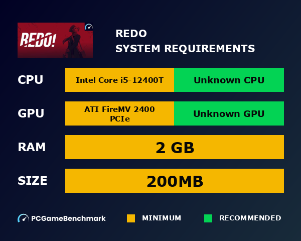 REDO! system requirements graph