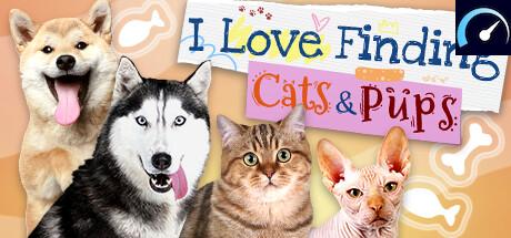 I Love Finding Cats & Pups tile