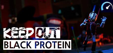 KEEP OUT : Black Protein tile
