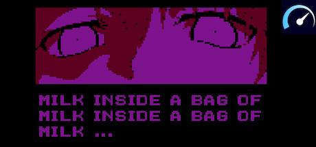 Milk inside a bag of milk inside a bag of milk tile