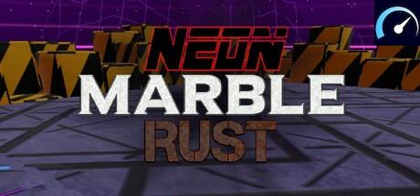 Neon Marble Rust tile